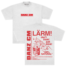 Load image into Gallery viewer, Danz CM - LÄRM! Tee Jumbo Print [Ltd. Edition, Red/White] Pre-Order
