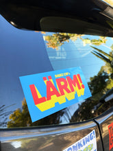 Load image into Gallery viewer, Danz CM's LÄRM! Bumper Sticker [7.5" X 3.75" XL, Blue]
