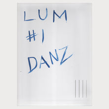 Load image into Gallery viewer, The signed back of the painting 'LUM #1 DANZ'.
